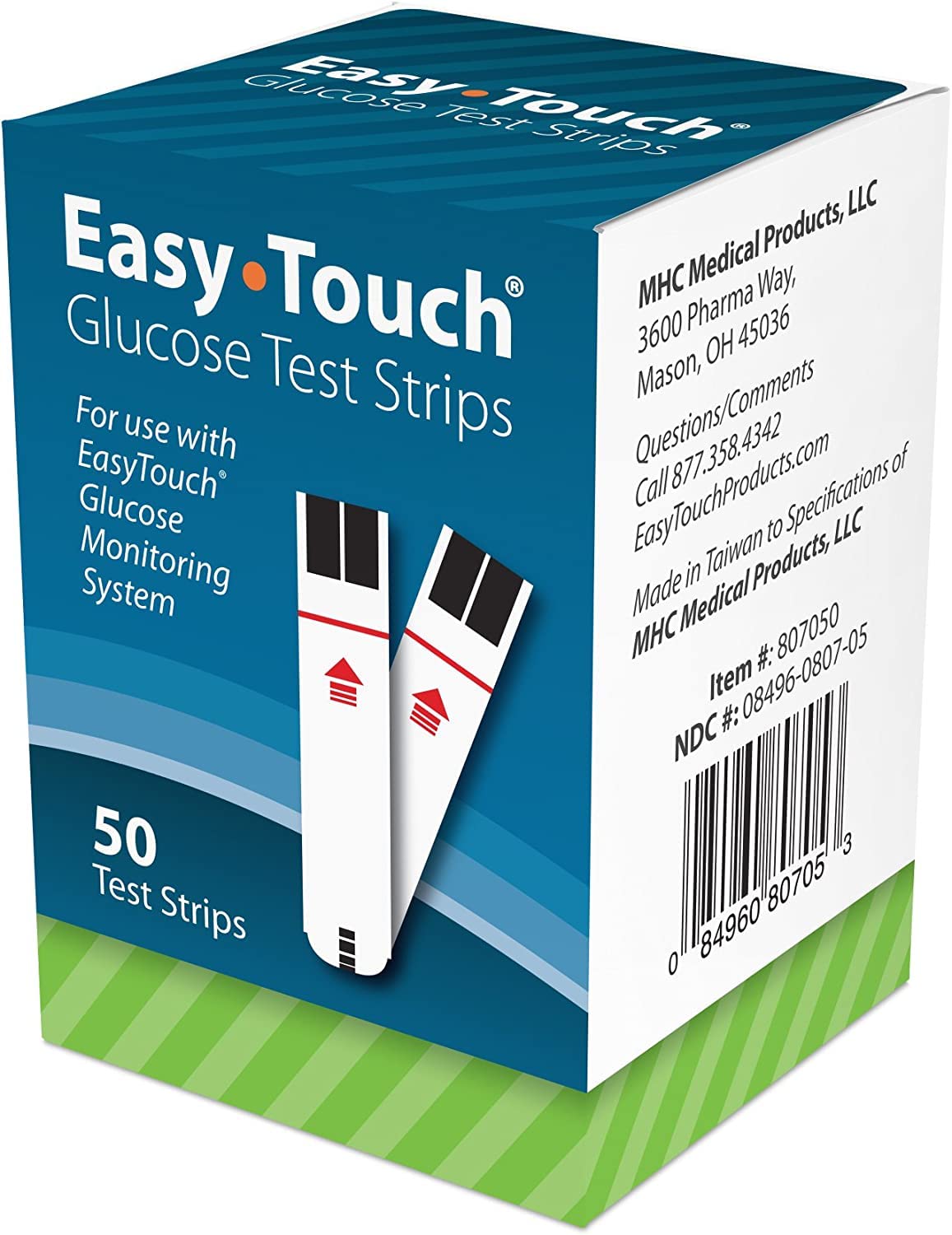 EasyTouch Glucose Test Strip, 100 Count by Easy Touch