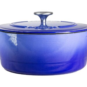 Marquette Castings 6 qt. Enameled Cast Iron Dutch Oven (Superior Blue)