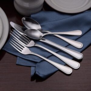 Liberty Tabletop Classic Rim 45 Piece Flatware Set for 8 Made in USA