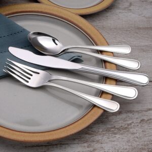 Liberty Tabletop Classic Rim 20 Piece Flatware Set for 4 Made in USA