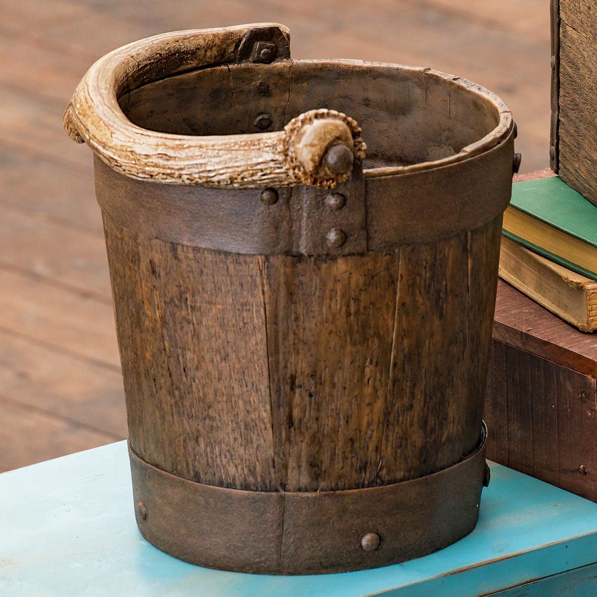 BLACK FOREST DECOR Well Bucket Waste Basket