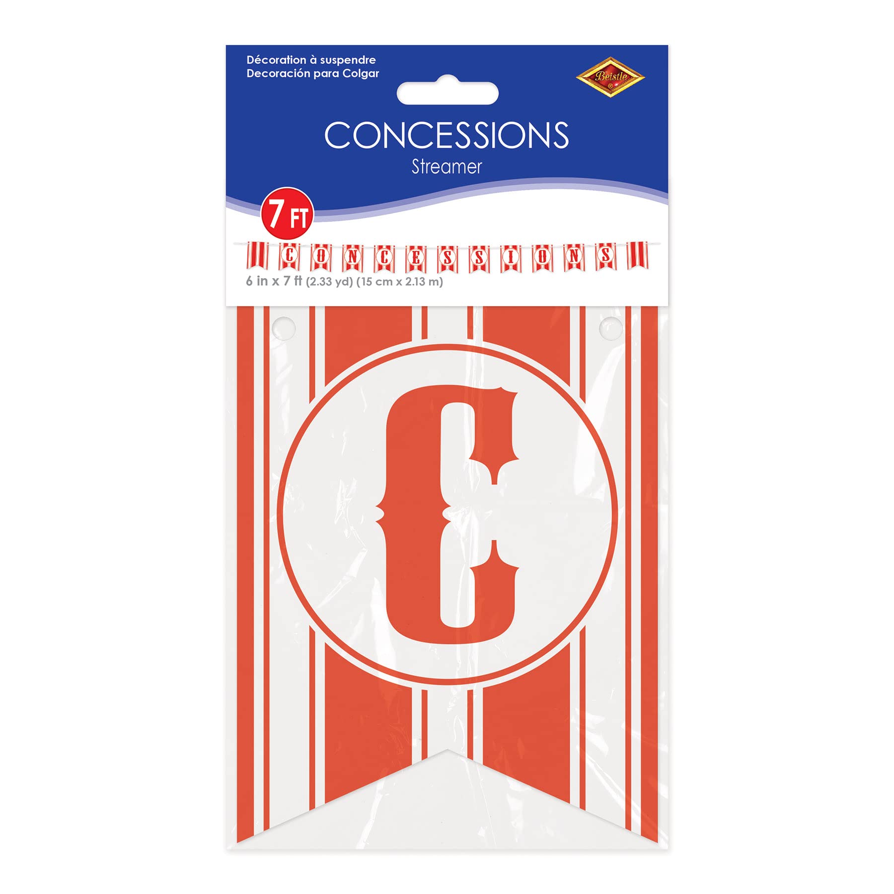 Beistle Concessions Pennant Banner