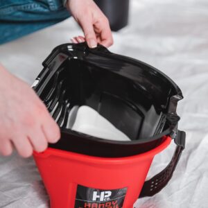 Handy Paint Pro Pail, Holds 1/2 Gallon of Paint or Stain, Accommodates up to a 6 1/2 inch Mini-Roller and 3 inch Brush