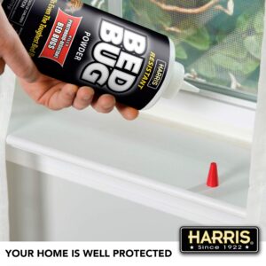 HARRIS Bed Bug Killer Powder, 4oz with Application Brush