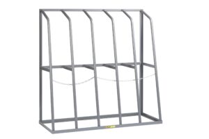 little giant br-2460-60 vertical bar rack, 5 bays, gray