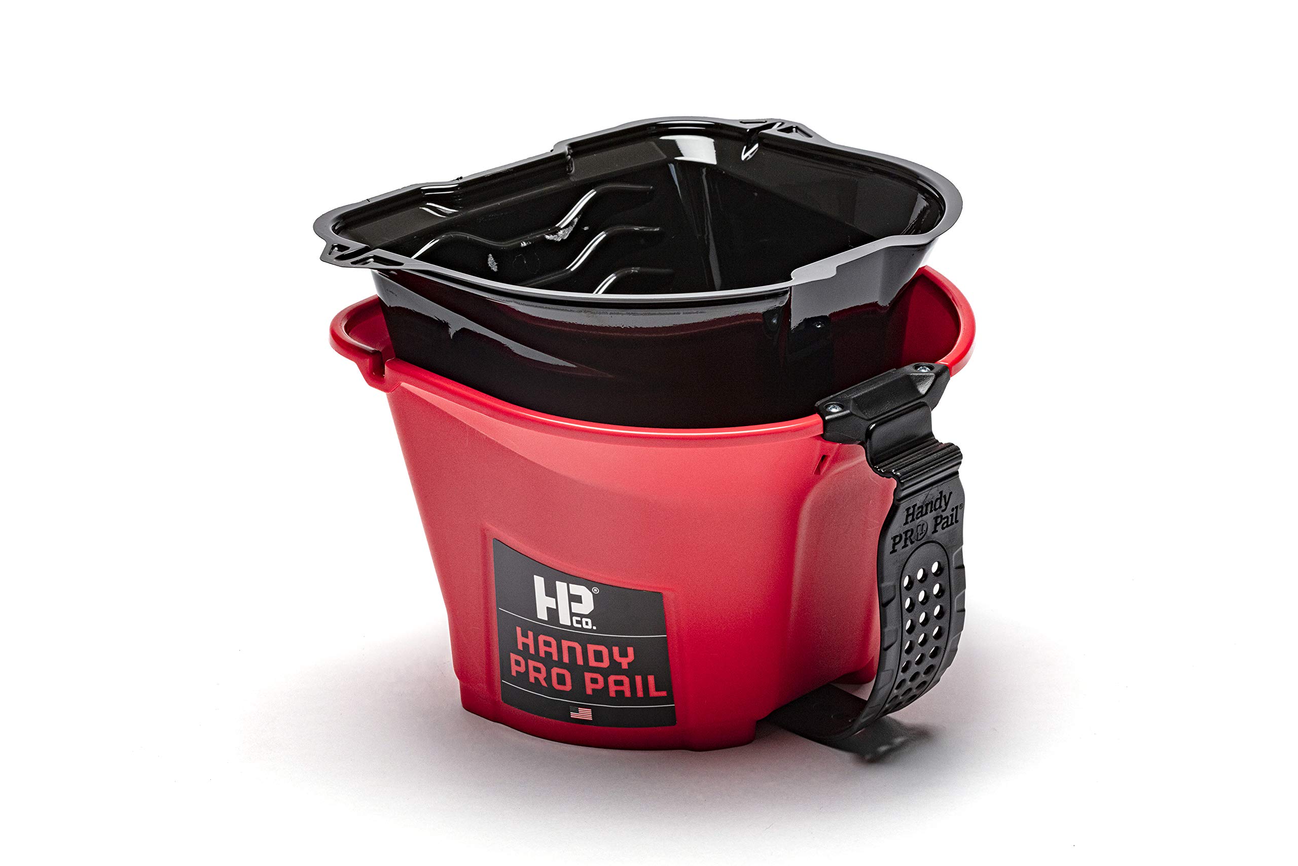 Handy Paint Pro Pail, Holds 1/2 Gallon of Paint or Stain, Accommodates up to a 6 1/2 inch Mini-Roller and 3 inch Brush