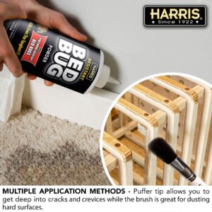 HARRIS Bed Bug Killer Powder, 4oz with Application Brush