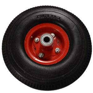 10" Flat Free Hand Truck Tire 4.10/3.50-4 (Hard Foam Design)