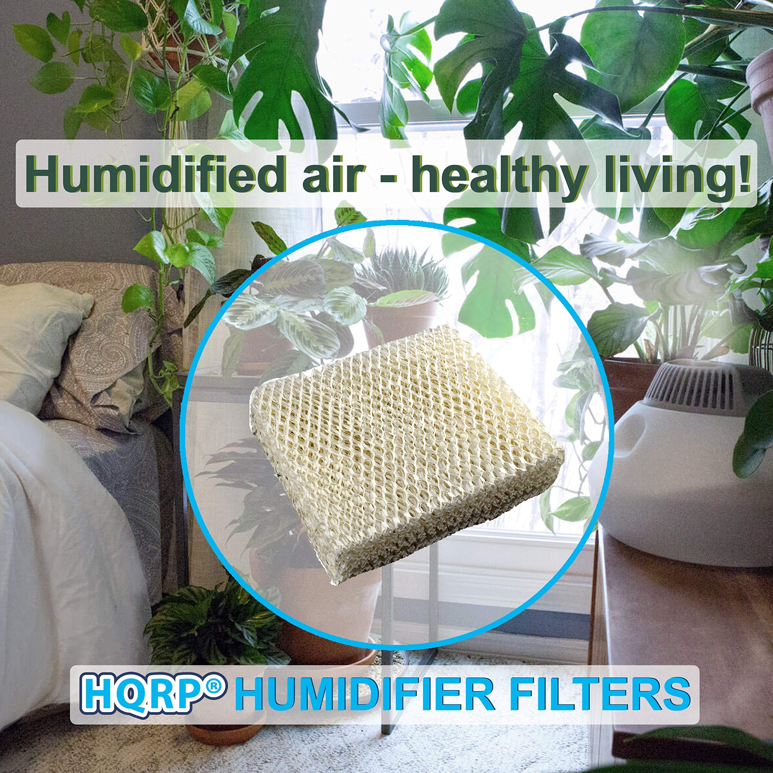 HQRP Wick Filter (2-pack) compatible with Duracraft DH803, DH804, DH805, DH806, DH807, DH810, DH815, DA1007 Natural Cool Moisture Humidifier, AC-809 D09-C AC-815 Replacement