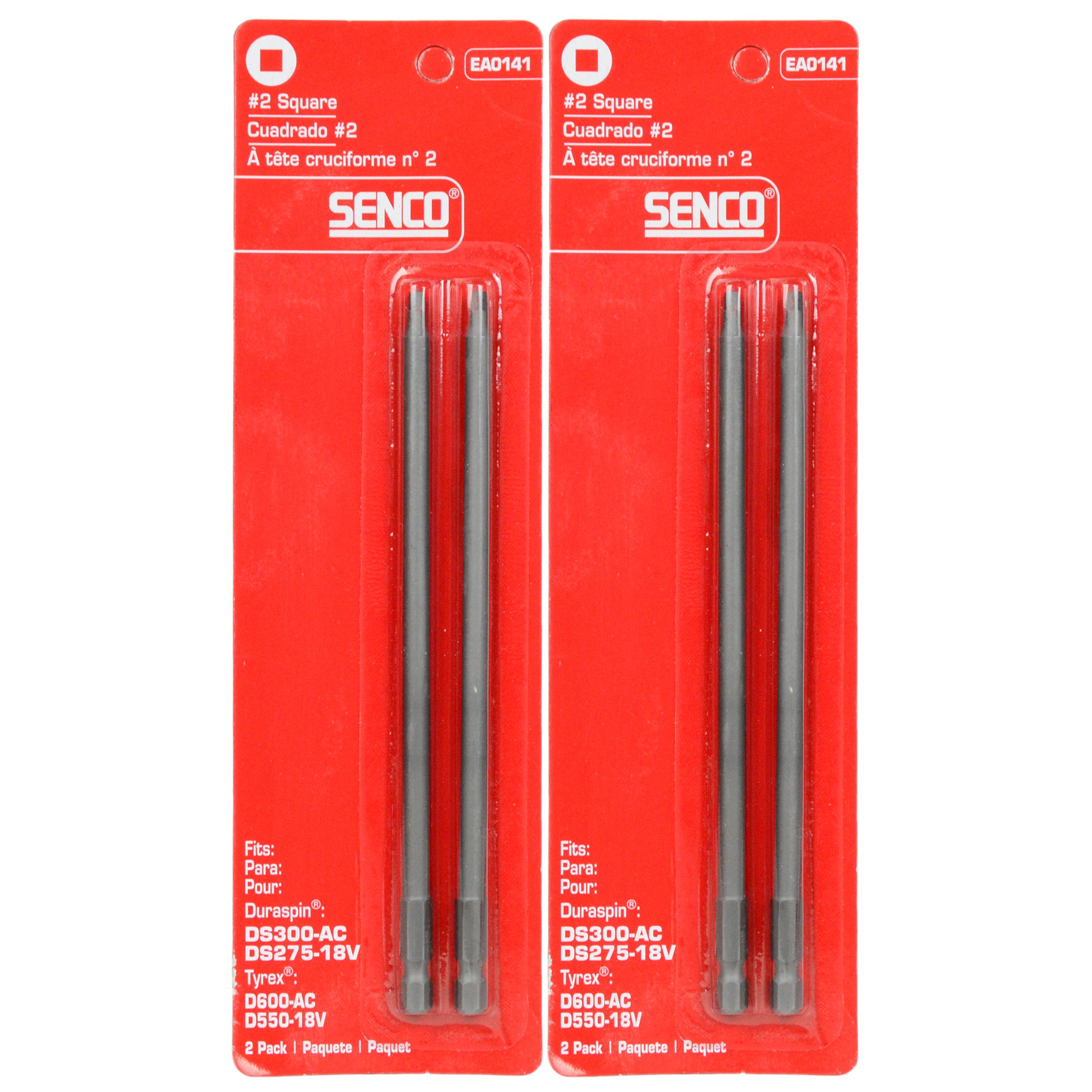 Senco EA0141 #2 Square Duraspin Drive Bit 2ct (2-Pack) RT