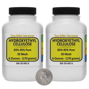 hydroxyethyl cellulose [hec] reagent grade powder 12 oz in two space-saver bottles