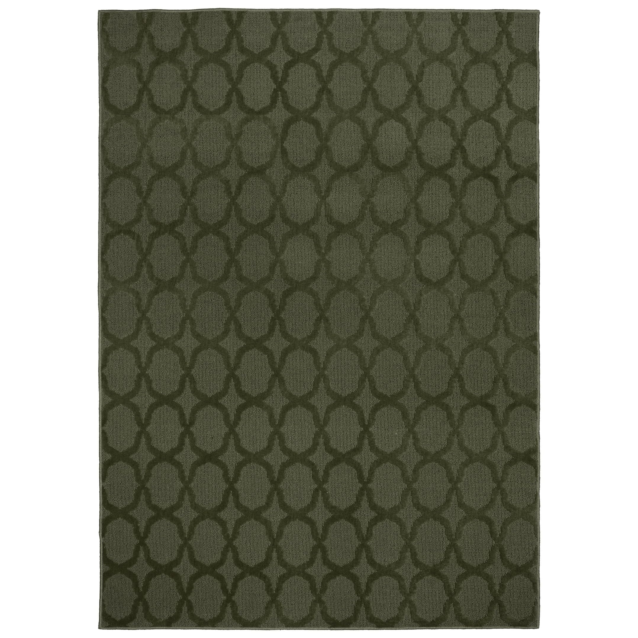 Garland Rug Sparta 5 Ft. X 7 Ft. Non Slip Polypropylene Indigo Area Rug - Ideal for Living Rooms & Hallways, Stylish & Durable for High-Traffic Areas