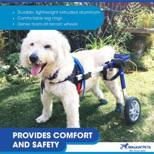 Walkin' Wheels Dog Wheelchair - for Medium Dogs 26-49 lbs - Veterinarian Approved - Dog Wheelchair for Back Legs