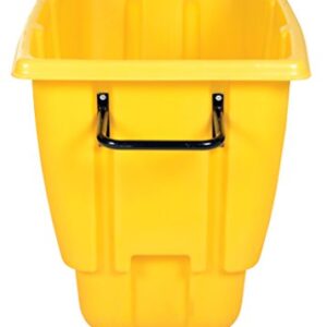 Vestil TDT-50-LD-YELLOW Plastic Light Duty Tilt Truck 1/2 Cubic Yard 450 Lb. Capacity Yellow