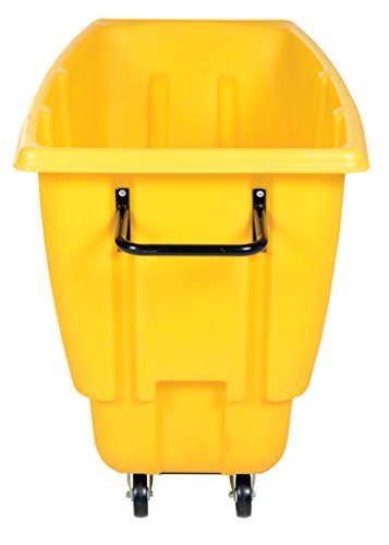 Vestil TDT-50-LD-YELLOW Plastic Light Duty Tilt Truck 1/2 Cubic Yard 450 Lb. Capacity Yellow