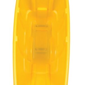 Vestil TDT-50-LD-YELLOW Plastic Light Duty Tilt Truck 1/2 Cubic Yard 450 Lb. Capacity Yellow