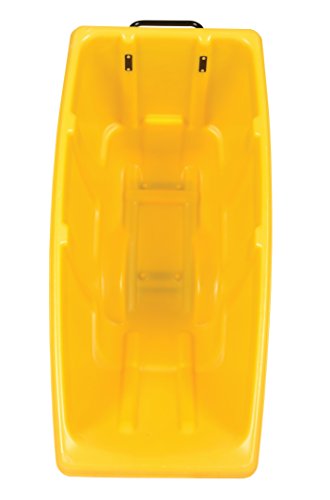 Vestil TDT-50-LD-YELLOW Plastic Light Duty Tilt Truck 1/2 Cubic Yard 450 Lb. Capacity Yellow