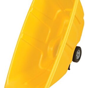 Vestil TDT-50-LD-YELLOW Plastic Light Duty Tilt Truck 1/2 Cubic Yard 450 Lb. Capacity Yellow