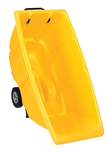 Vestil TDT-50-LD-YELLOW Plastic Light Duty Tilt Truck 1/2 Cubic Yard 450 Lb. Capacity Yellow