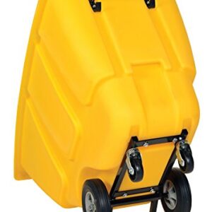 Vestil TDT-50-LD-YELLOW Plastic Light Duty Tilt Truck 1/2 Cubic Yard 450 Lb. Capacity Yellow