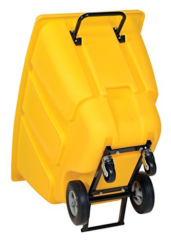 Vestil TDT-50-LD-YELLOW Plastic Light Duty Tilt Truck 1/2 Cubic Yard 450 Lb. Capacity Yellow