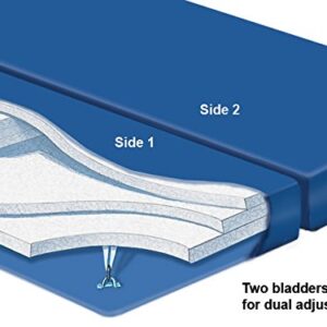 Waterbed King Dual Soft Side Mattress with Lumbar Support Liner and Fill&Drain Kit