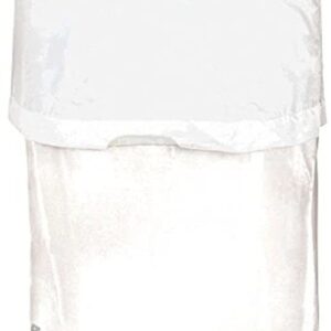 Flings® Bin Disposable Trash Can for Parties - 13 Gallon Plastic Pop Up Garbage Can (1 Pc) Perfect Solution for Waste at Events and Parties - White