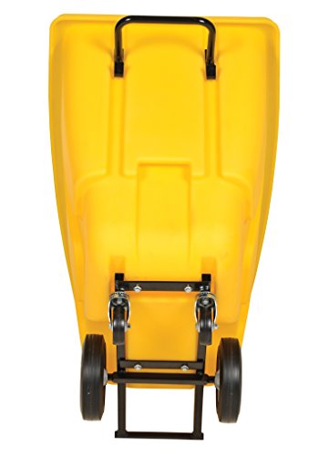 Vestil TDT-50-LD-YELLOW Plastic Light Duty Tilt Truck 1/2 Cubic Yard 450 Lb. Capacity Yellow