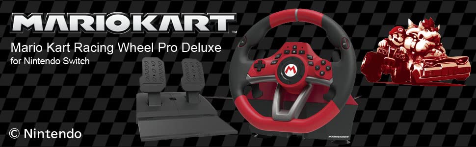 Nintendo Switch Mario Kart Racing Wheel Pro Deluxe By HORI,USB - Officially Licensed By Nintendo