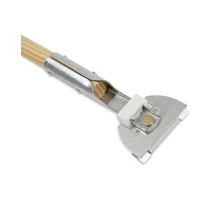 Boardwalk 1490 Clip-On Dust Mop Handle, Lacquered Wood, Swivel Head, 1-Inch Dia. x 60in Long