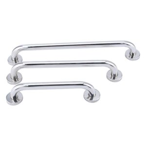 20 inch stainless steel wall mounted bathroom towel rack rail shelf storage holder shower grab handle grip bathtub handle