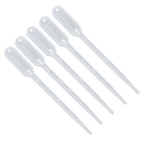 kinglake plastic transfer pipettes 1ml,essential oils pipettes,gradulated,pack of 100