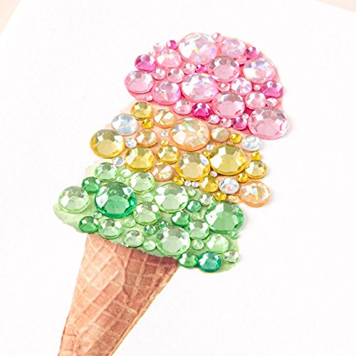 Papyrus Birthday Card Jeweled Ice Cream