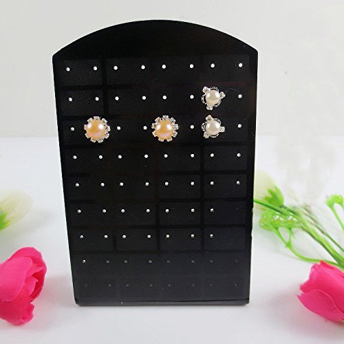 Eldwviz 72 Holes Earrings Ear Studs Jewelry Show Plastic Display Rack Stand Organizer Holder Showcase Box 6pcs/lot