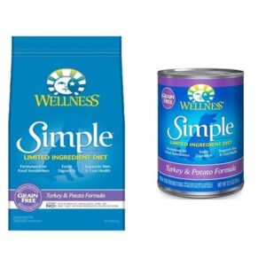 wellness well pack: simple limited ingredient diet turkey natural wet canned & dry dog food