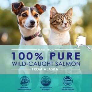 Omega 3 Fish Oil for Small Dogs & Cats - Pet Fish Oil Supplement with DHA & EPA Fatty Acids for Healthy Skin and Coat - Improves Shedding & Relieves Dry, Itchy Skin - 500mg - 120 Capsules