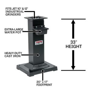 JET Bench Grinder Stand, fits JET Industrial Grinders and Square Wheel Grinders (578173)