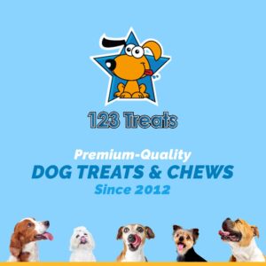 123 Treats - Esophagus Dog Treats - Large Gullet Sticks for Dogs (12 Inches - 20 Count) 100% Natural Beef Jerky for Medium to Large Dogs