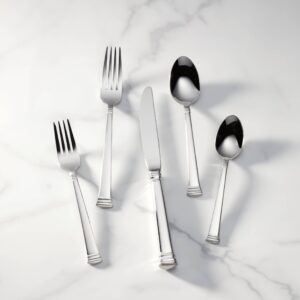 Lenox Eternal 20-Piece Flatware Set, 3.20 LB, Metallic