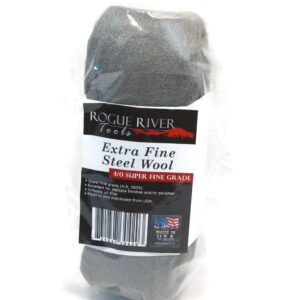 Extra Fine Steel Wool Skein (Grade 4/0, 0000) - by Rogue River Tools. 4/0 Grade, Polishing, Finishing, Cleaning, & Smoothing!