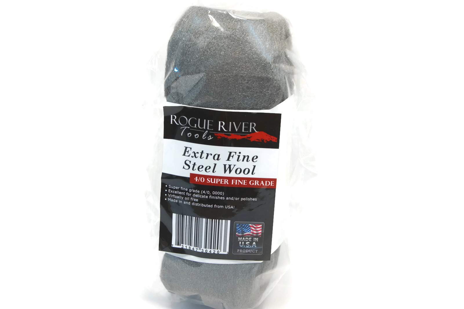 Extra Fine Steel Wool Skein (Grade 4/0, 0000) - by Rogue River Tools. 4/0 Grade, Polishing, Finishing, Cleaning, & Smoothing!