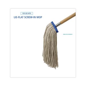 Boardwalk BWK716CEA 16 oz. Cut-End Lie-Flat Cotton Wet Mop Head - White