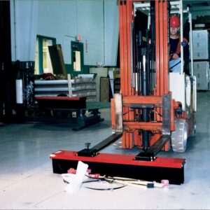 Vestil VSWP-48 Fork Truck Mounted Sweeper with 48" Brush, Red