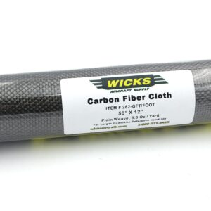 Aerospace Grade Carbon Fiber Cloth, 50" X 12"