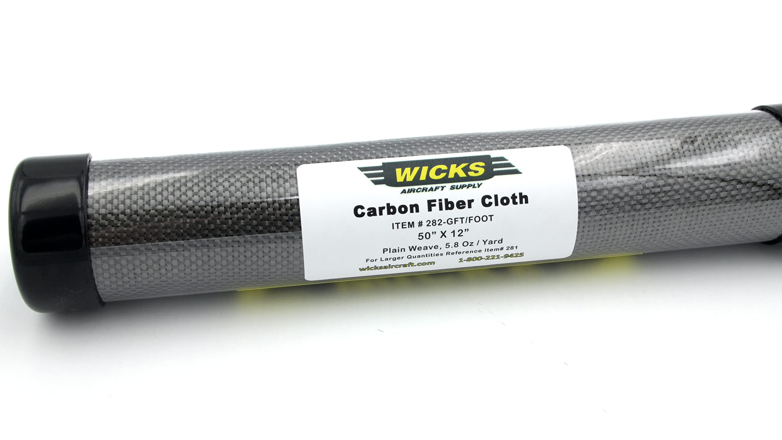 Aerospace Grade Carbon Fiber Cloth, 50" X 12"