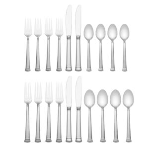 Lenox Eternal 20-Piece Flatware Set, 3.20 LB, Metallic