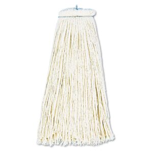 boardwalk bwk716cea 16 oz. cut-end lie-flat cotton wet mop head - white