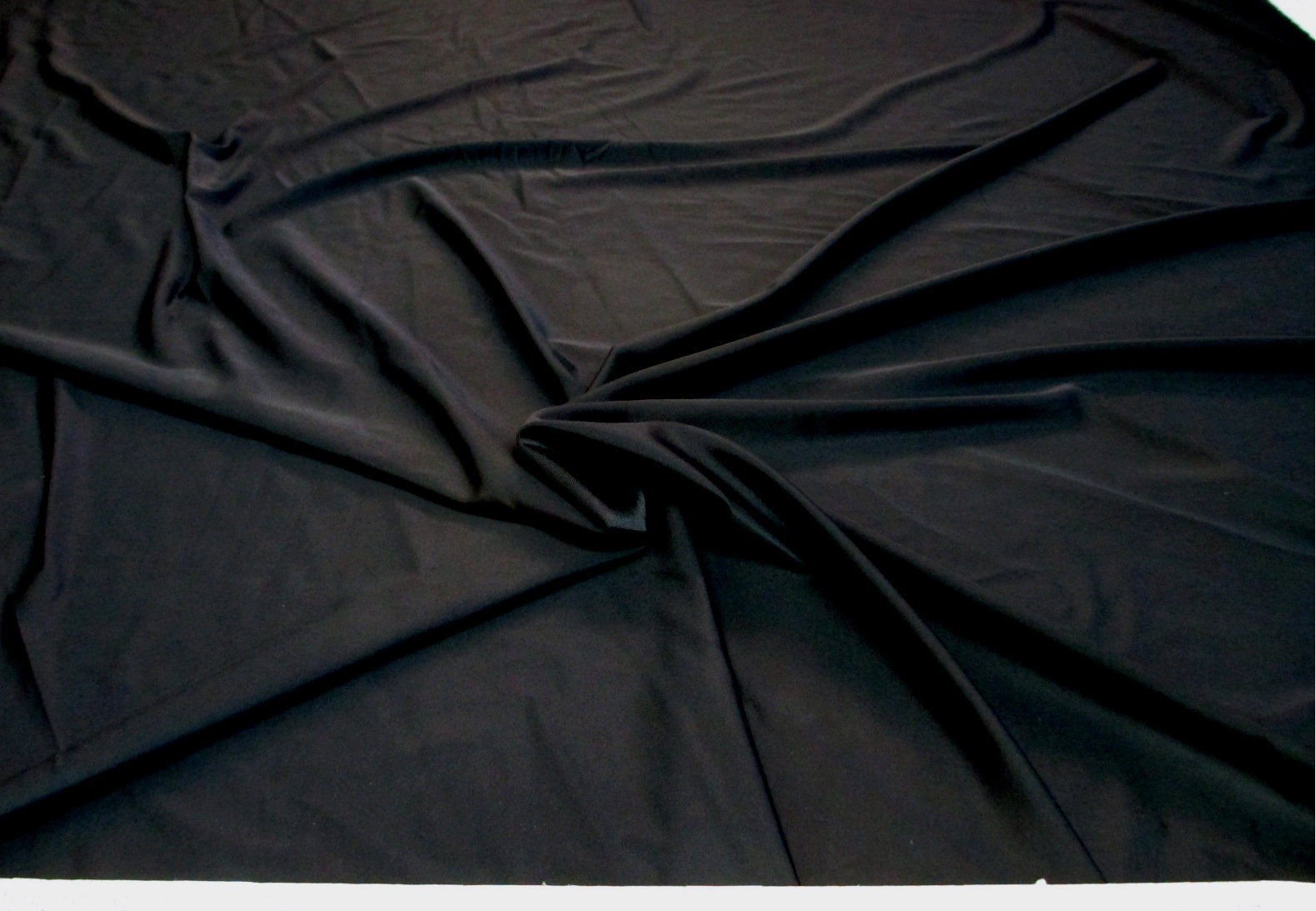 Discount Fabric Nylon Spandex 4 Way Stretch Solid Black NLY03