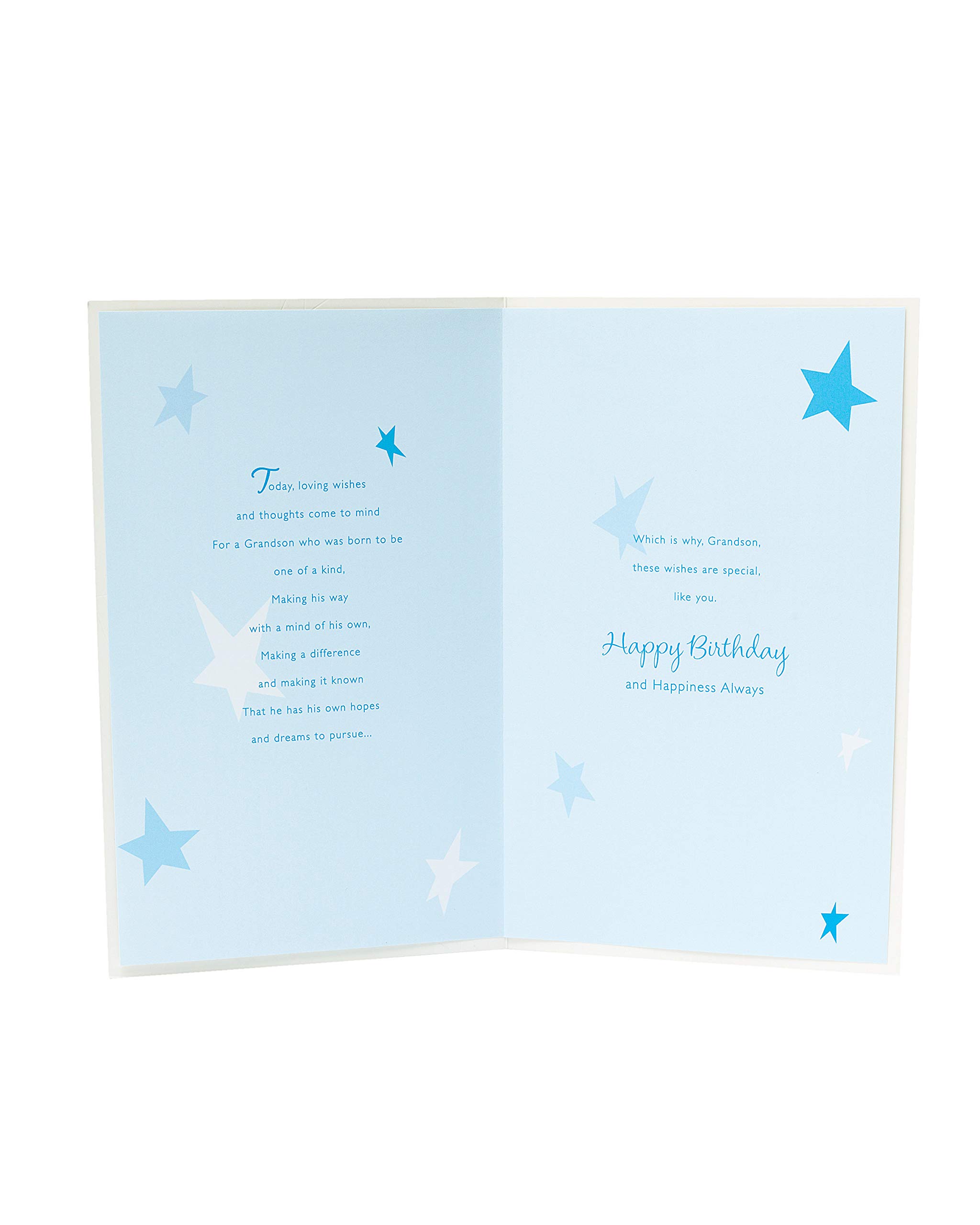 UK Greetings 21st Birthday Card for Grandson - Lovely Design, 149mm x 229mm