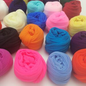 PEPPERLONELY 20 Colors Set (2.5M Each) Nylon Stocking Flower Fabric for Flowers Making